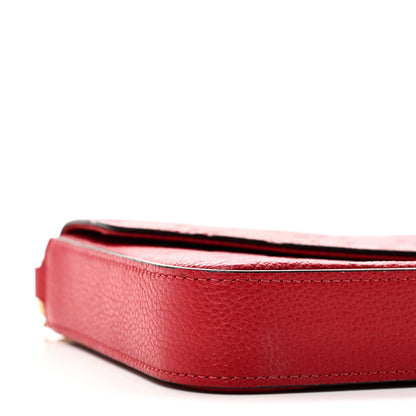 Louis Vuitton Empreinte Pochette Felicie Chain Wallet Scarlet 9 of 10