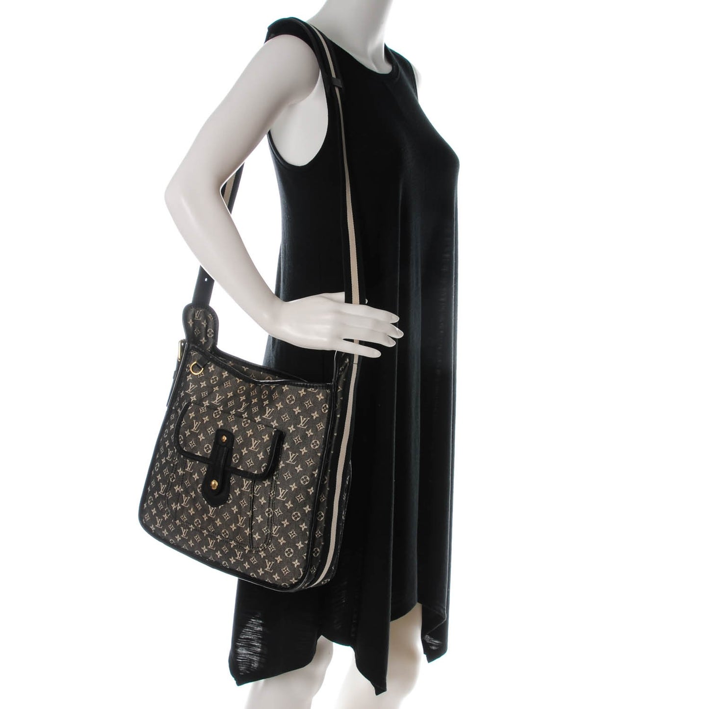 Mini Monogram Besace Mary Kate Black