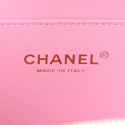 Chanel Caviar Quilted Pick Me Up Small Vanity Case Light Pink 7 of 14