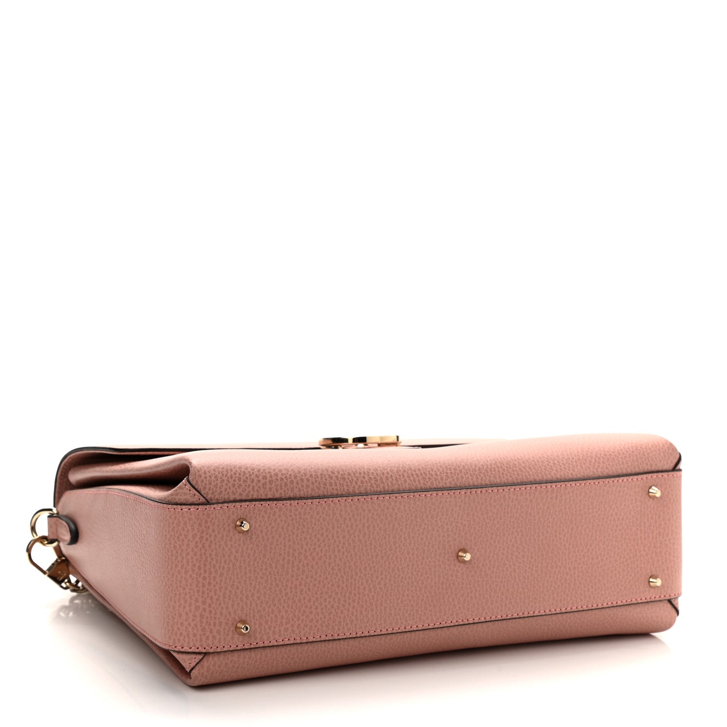 Gucci Dollar Calfskin Medium Interlocking G Top Handle Shoulder Bag Soft Pink 4 of 8