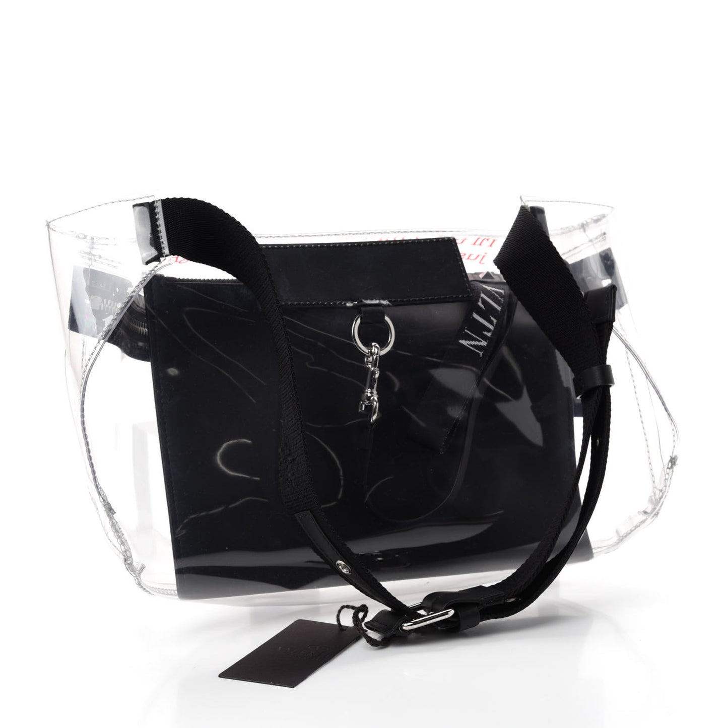 PVC VLTN Belt Bag Black