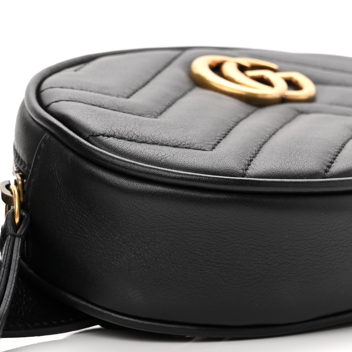 Calfskin Matelasse GG Marmont Belt Bag 75 30 Black