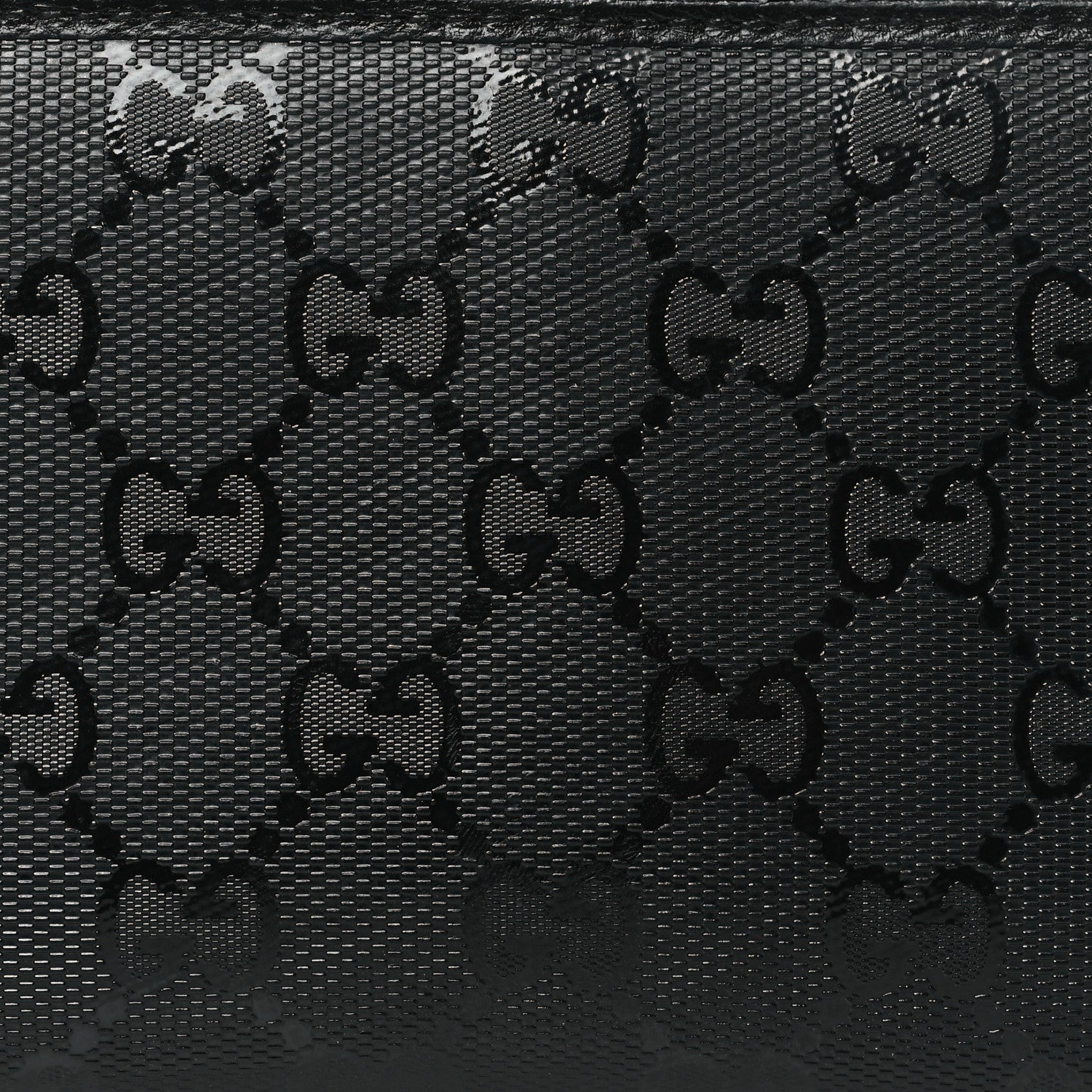 Gucci Imprime Monogram GG Pierce Zip Around Wallet Black 8 of 9