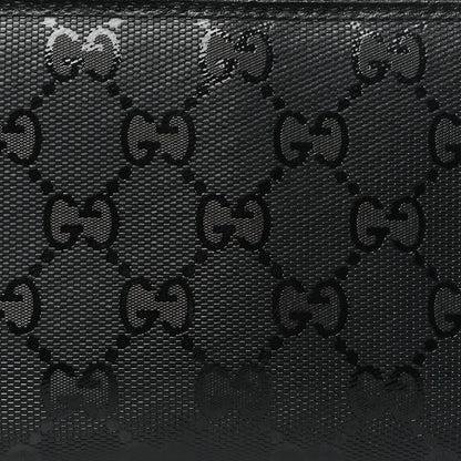Gucci Imprime Monogram GG Pierce Zip Around Wallet Black 8 of 9