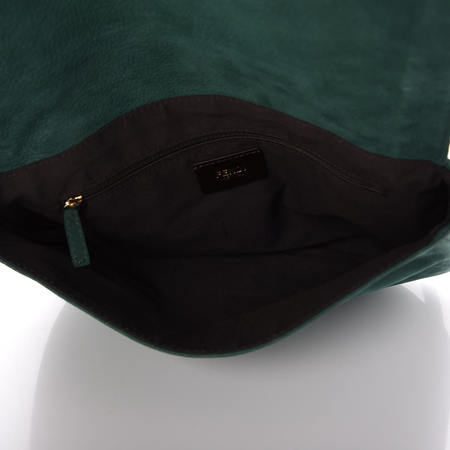 Fendi Metallic Calfskin Crossbody Green 5 of 7