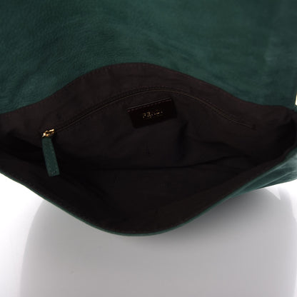 Fendi Metallic Calfskin Crossbody Green 5 of 7