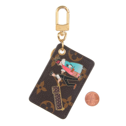 Louis Vuitton Monogram Illustre Bag Charm Key Ring Rose 2 of 5