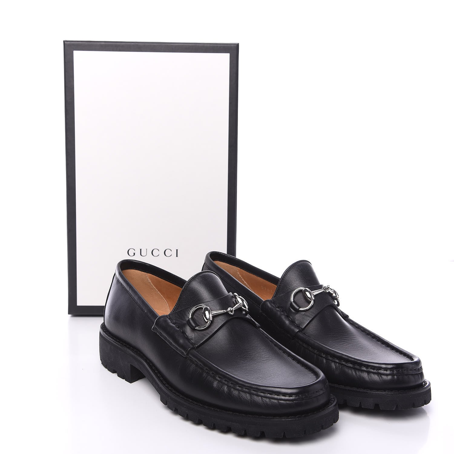 Gucci Laredo Calfskin Mens Horsebit Loafers 7 Black 10 of 10