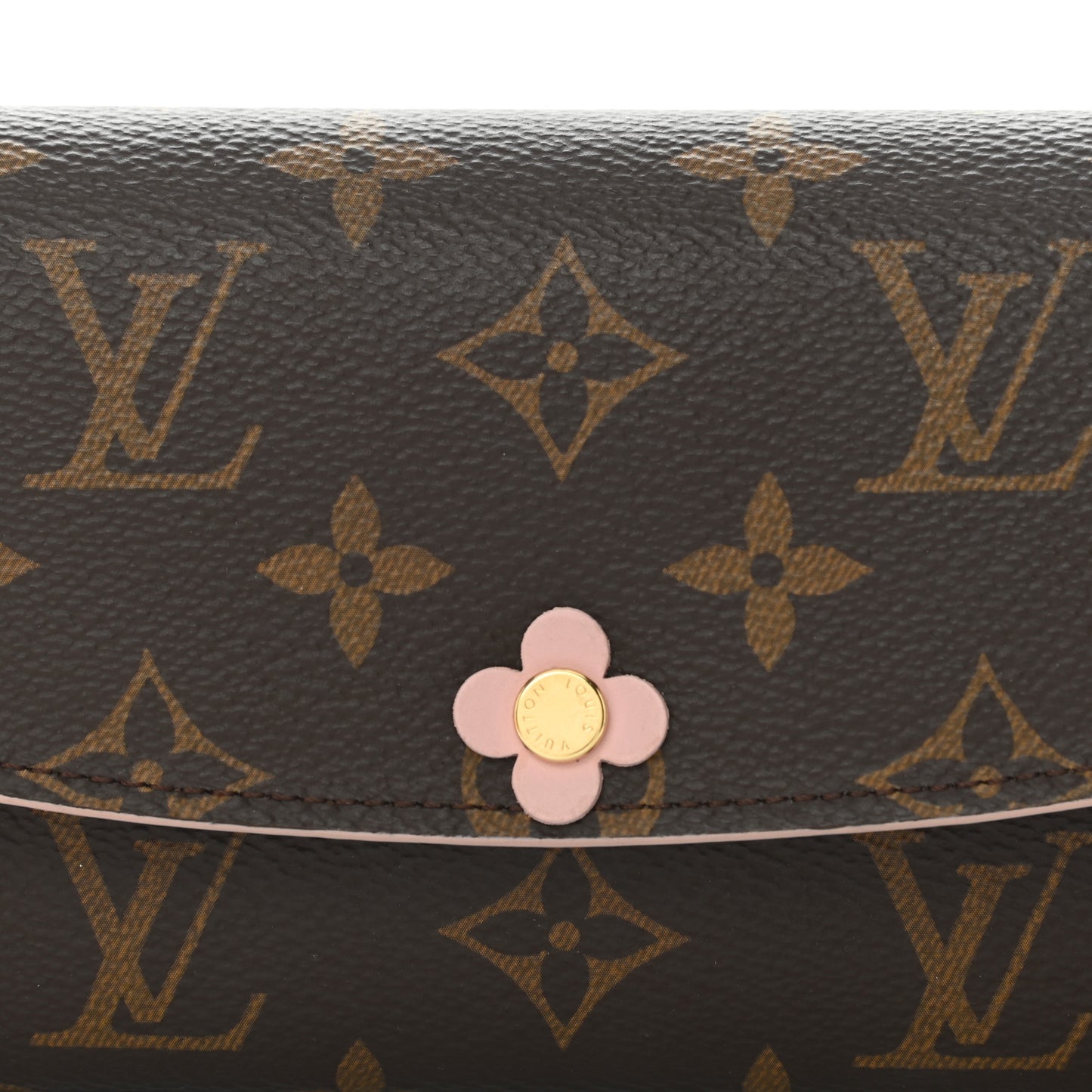 Monogram Bloom Flower Emilie Wallet Fuchsia