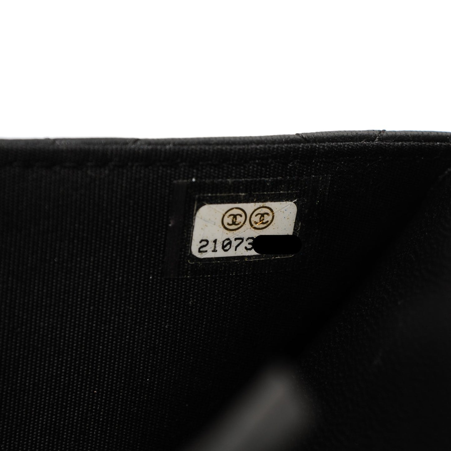 Lambskin Quilted Boy Wallet On Chain WOC Black