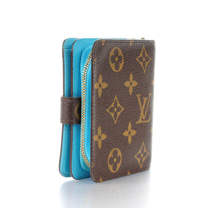 Louis Vuitton Monogram Groom Compact Zip Wallet Blue 3 of 10