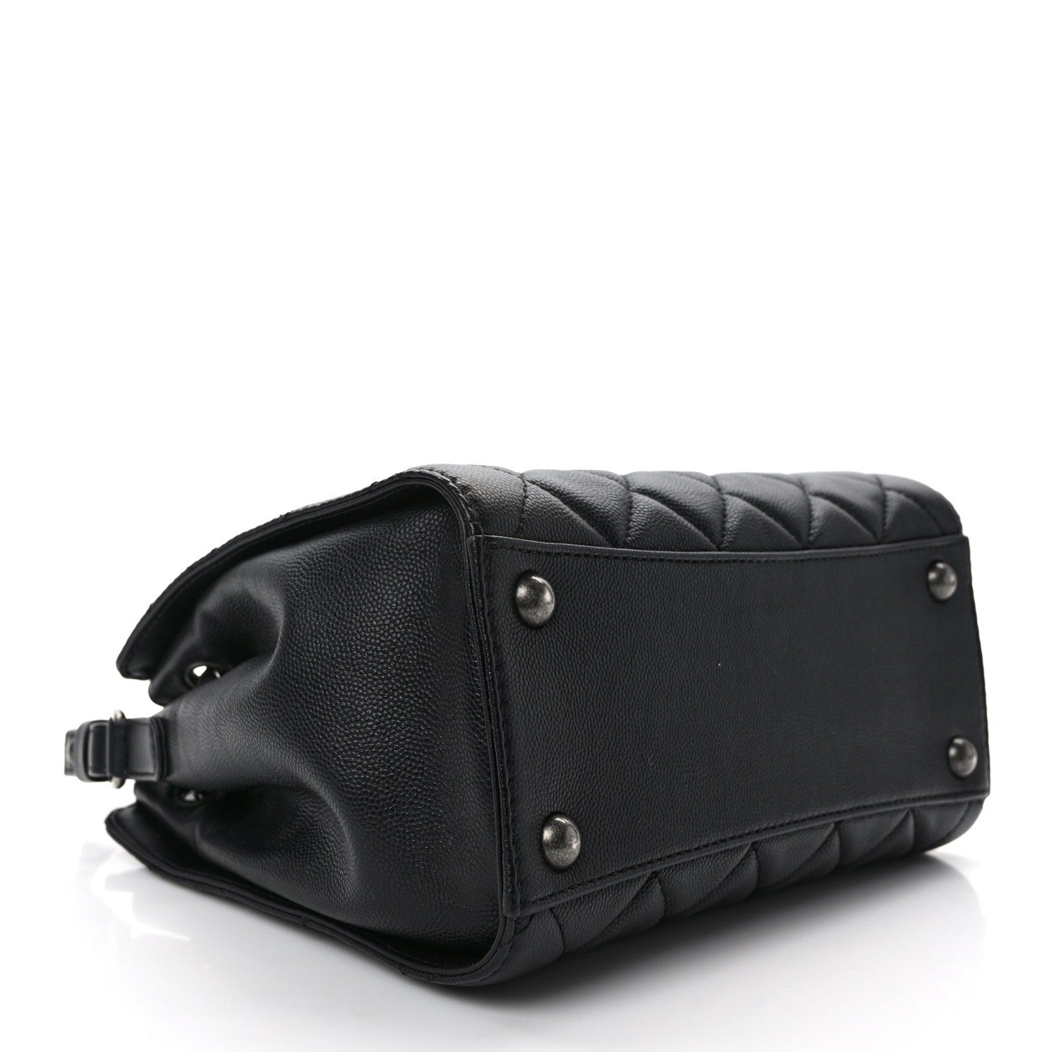 Chanel Caviar Quilted Small CC Bucket Bag Black 4 of 13