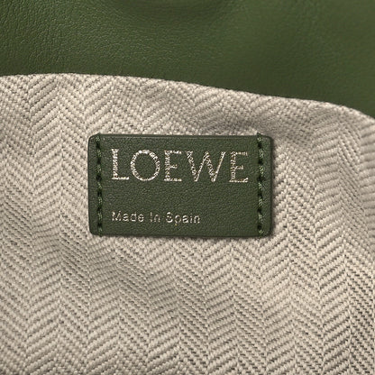 Loewe Jacquard Anagram Calfskin Mini Flamenco Knot Clutch Avocado Green 6 of 8
