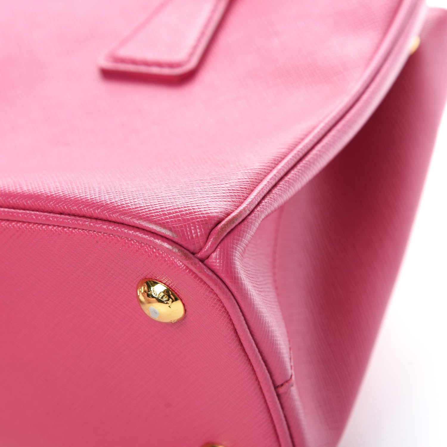 Prada Saffiano Lux Small Galleria Double Zip Tote Fuxia 13 of 26