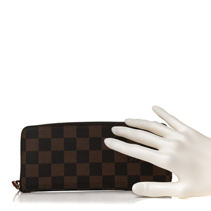 Louis Vuitton Damier Ebene Clemence Wallet Cherry 2 of 13