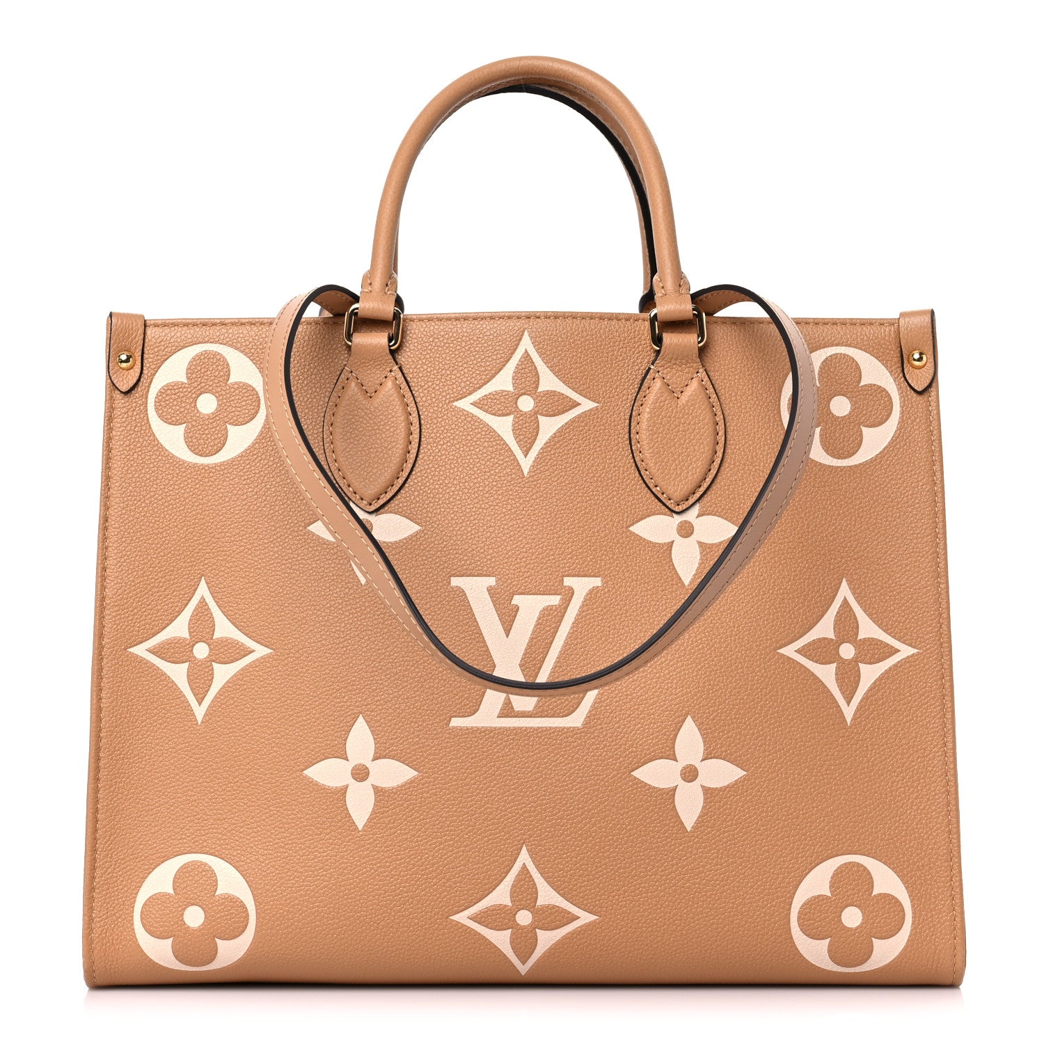Louis Vuitton Empreinte Monogram Giant Onthego MM Arizona Creme 1 of 9