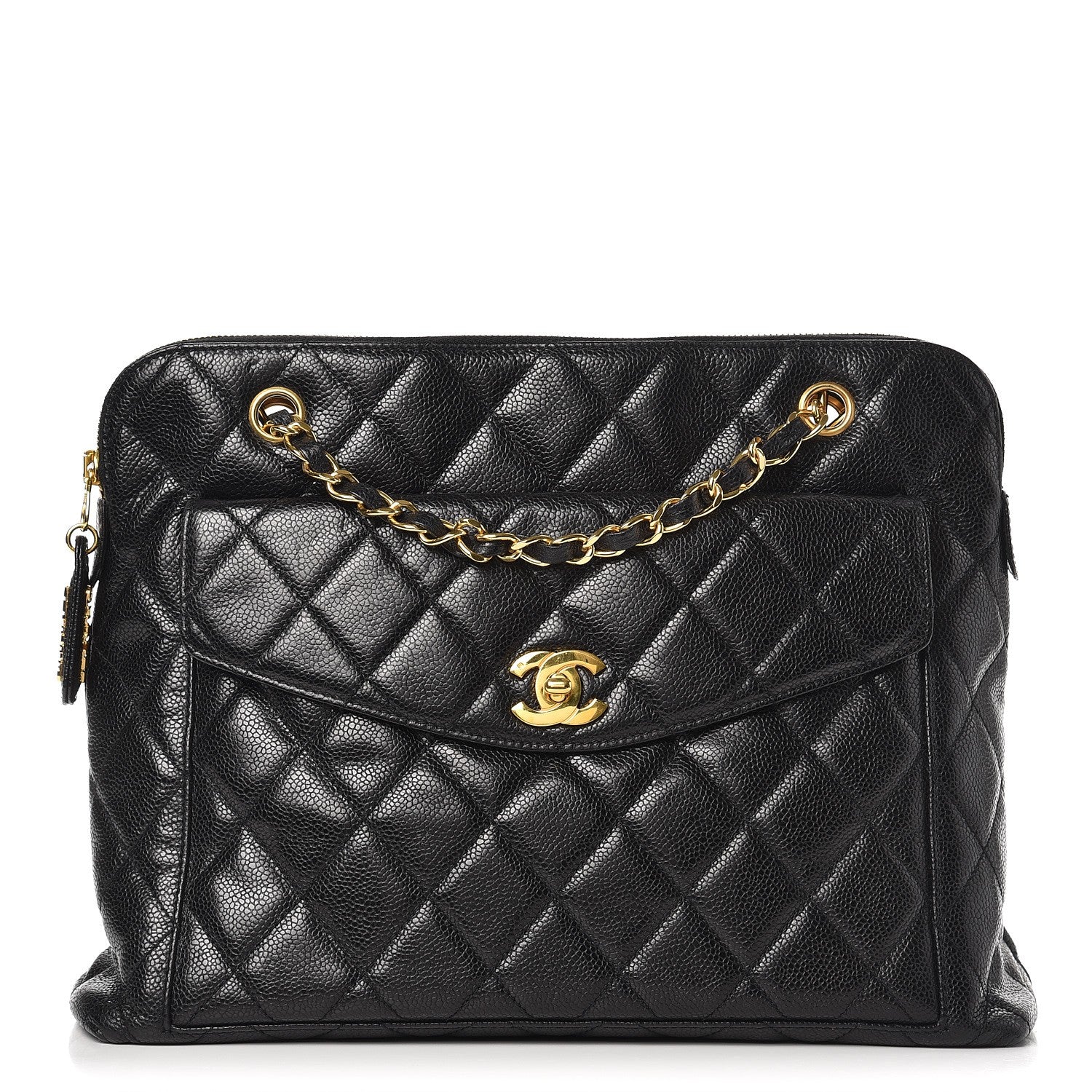Chanel Caviar Quilted Flap Shoulder Bag Black 1 of 7