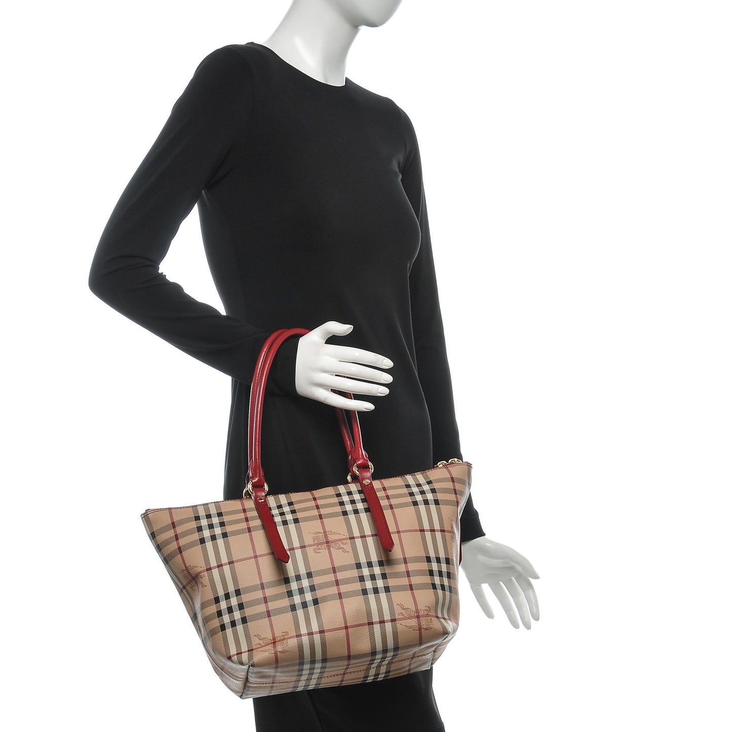 Haymarket Check Small Salisbury Tote Military Red