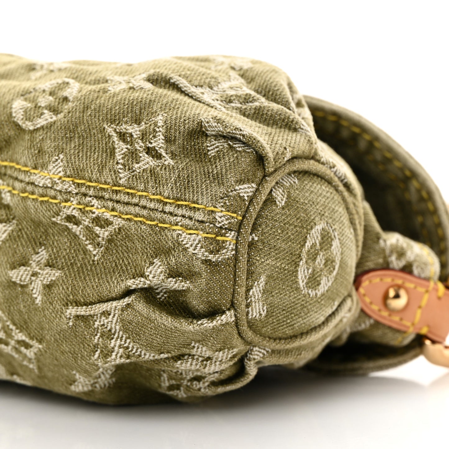 Monogram Denim Mini Pleaty Lichen