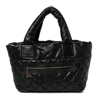 Chanel Nylon Quilted Small Coco Cocoon Tote Black 1 of 10