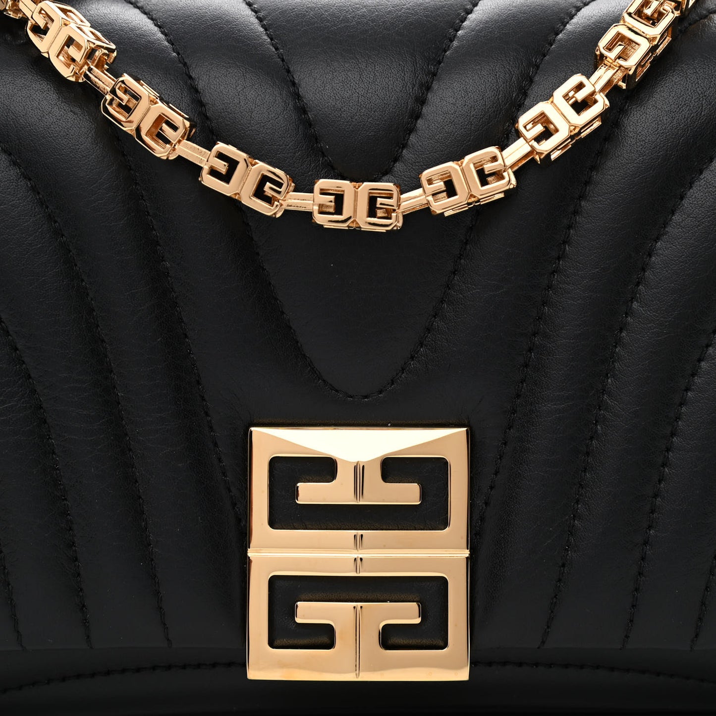 Calfskin Quilted Small 4G Shoulder Bag Black