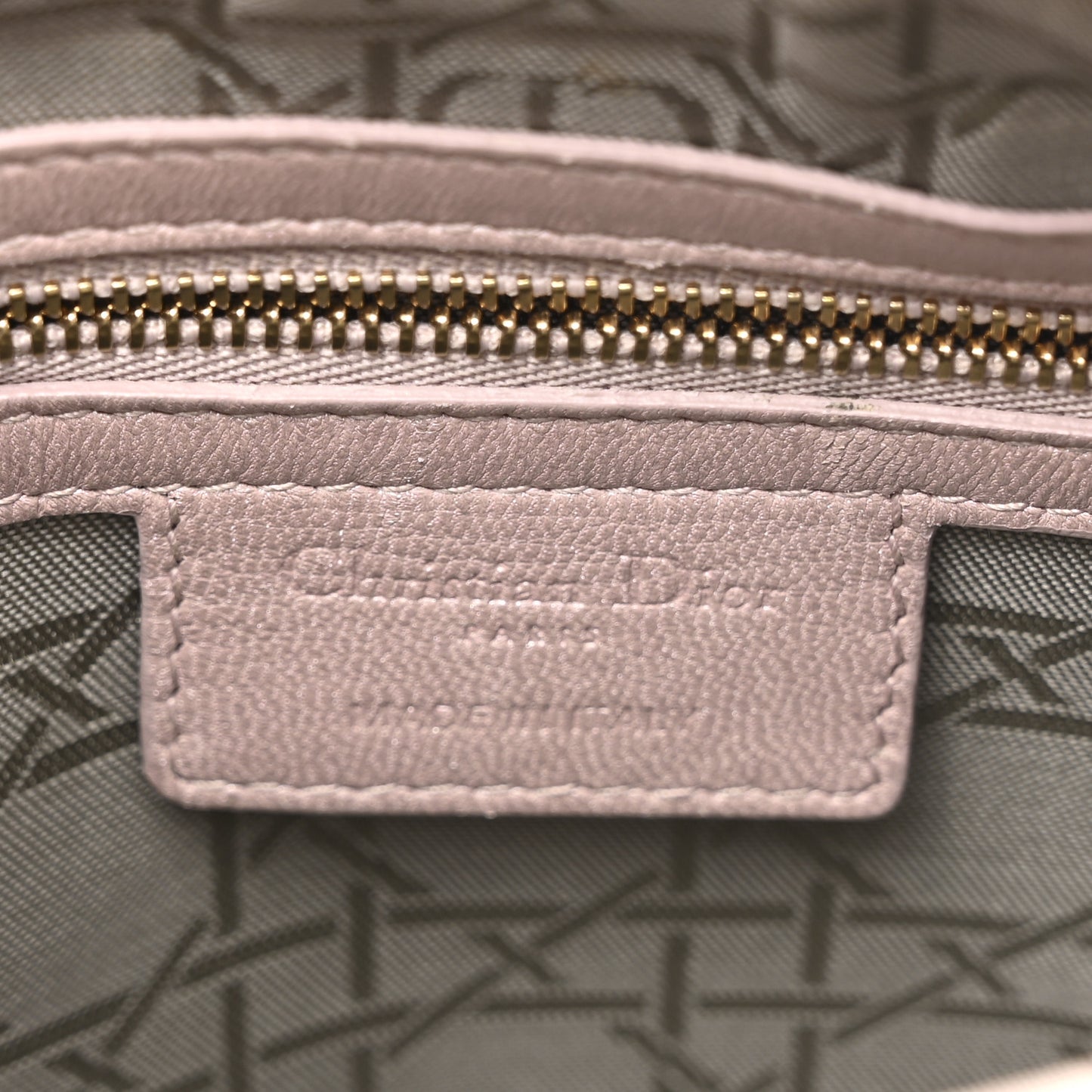 Pearly Lambskin Cannage Medium Lady Dior Lotus