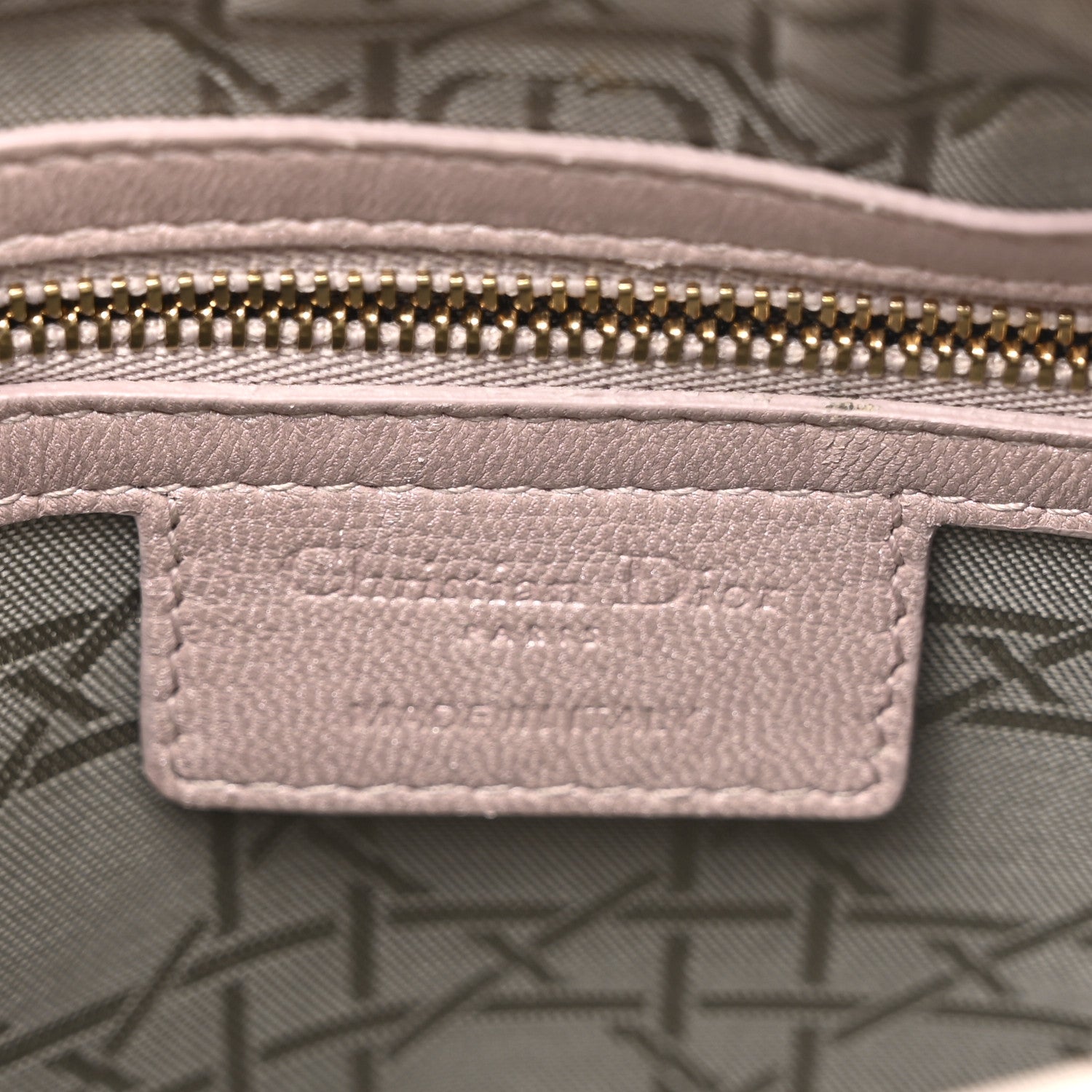 Christian Dior Pearly Lambskin Cannage Medium Lady Dior Lotus 6 of 16