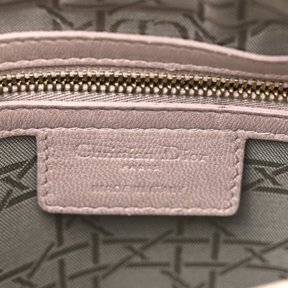 Christian Dior Pearly Lambskin Cannage Medium Lady Dior Lotus 6 of 16