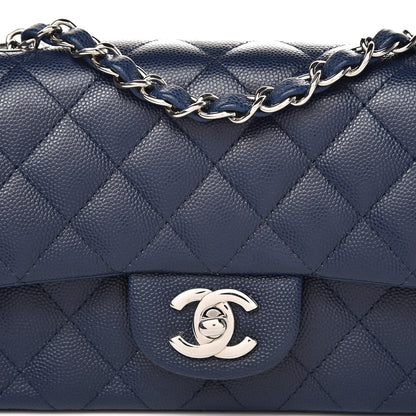 Chanel Caviar Quilted Mini Rectangular Flap Navy 9 of 11