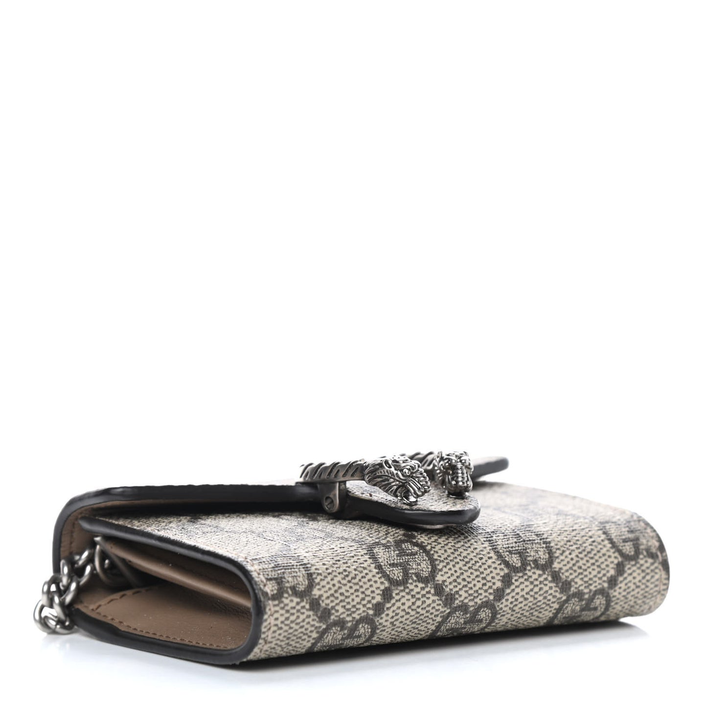 GG Supreme Monogram Dionysus Coin Purse Taupe