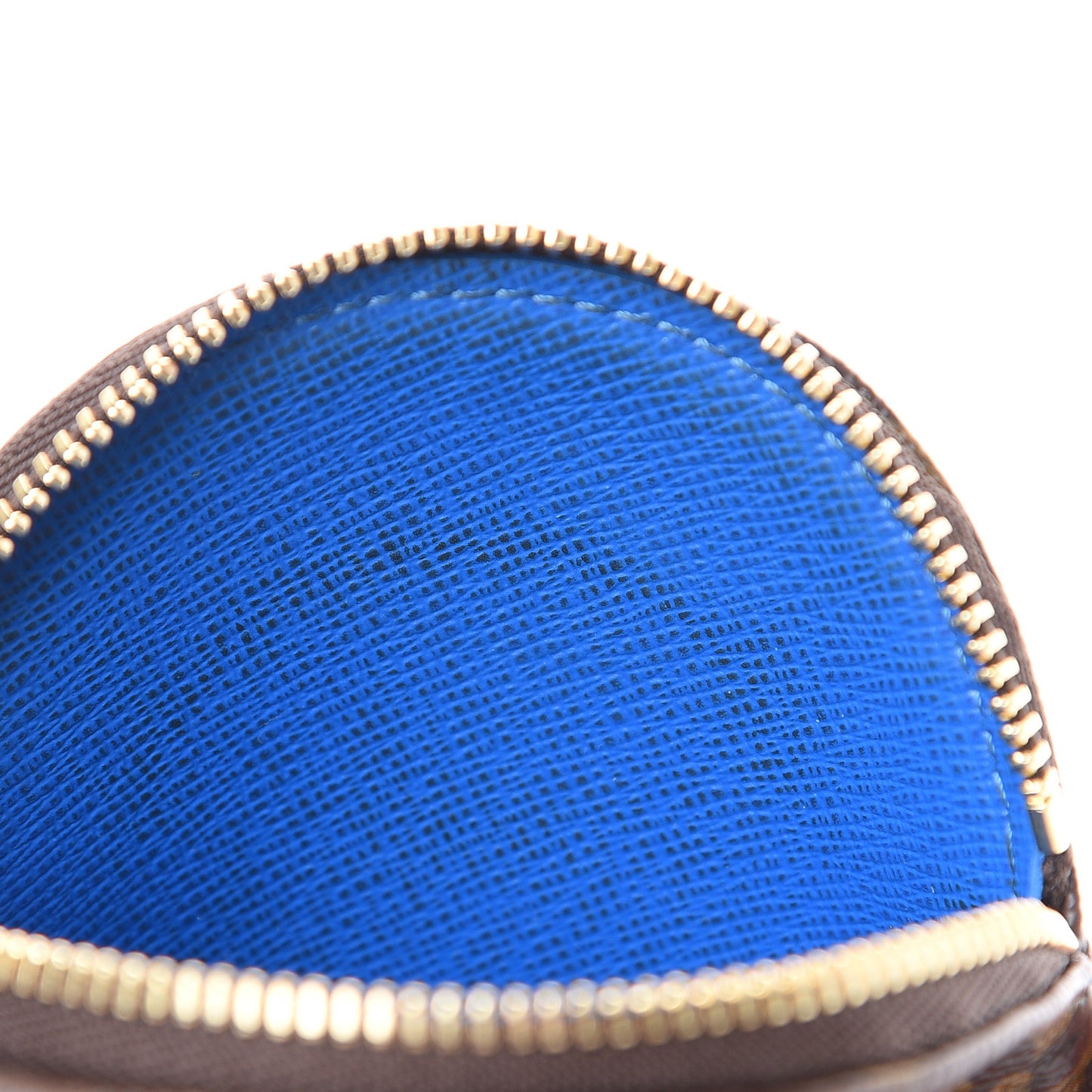 Monogram 2019 Christmas Animation Round Coin Purse Blue