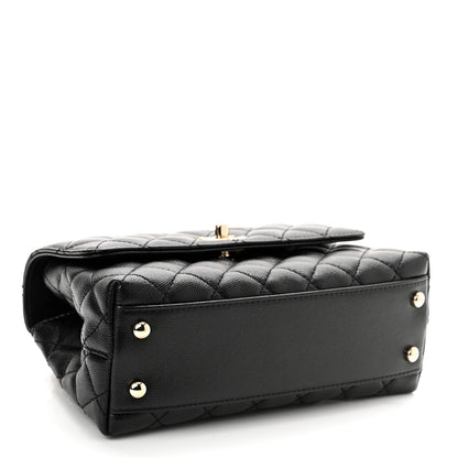 Chanel Caviar Quilted Mini Coco Handle Flap Black 4 of 10