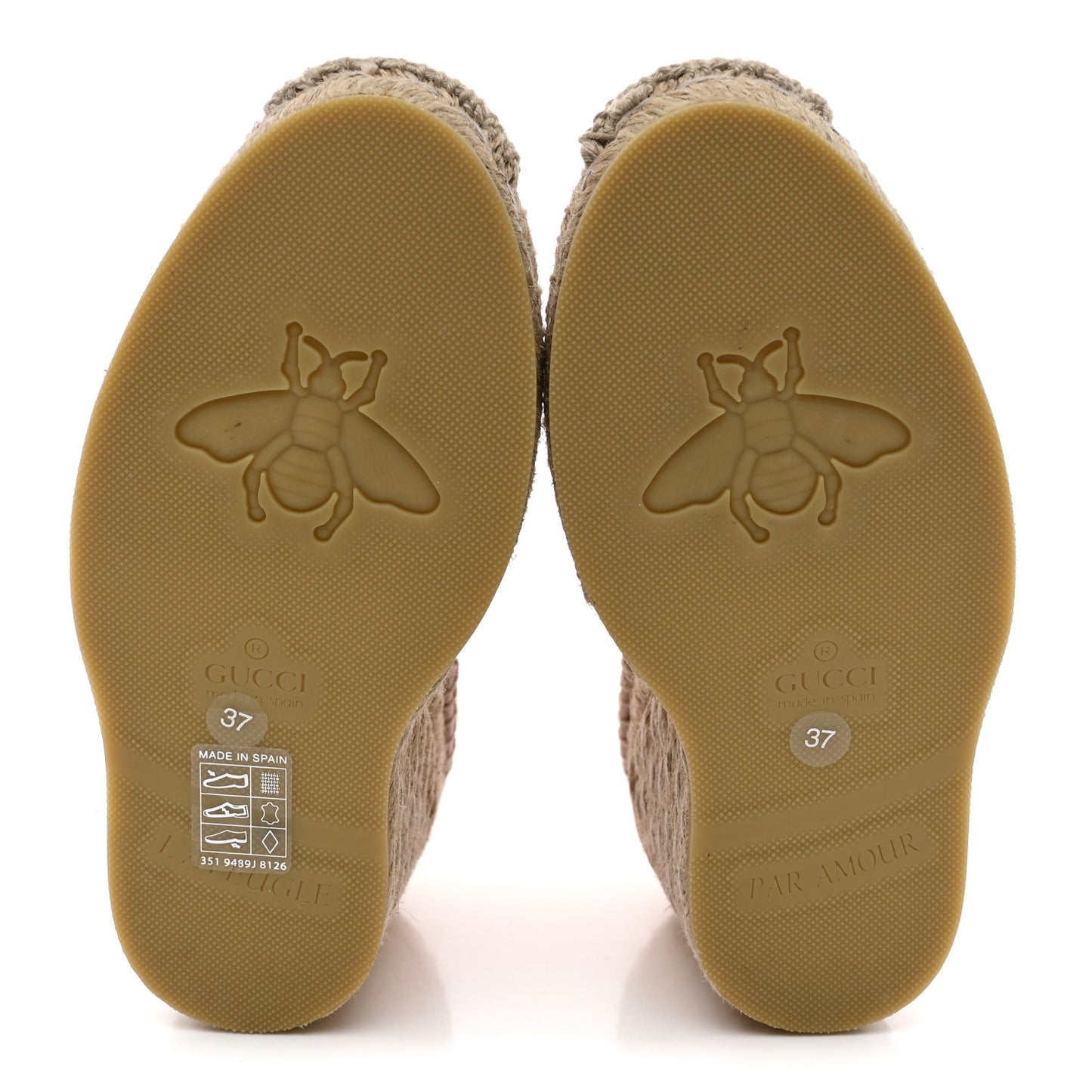 Canvas Grossgrain Embroidered Judit Ankle Wrap Platform 35/120mm Espadrille Wedges 37 White Shell