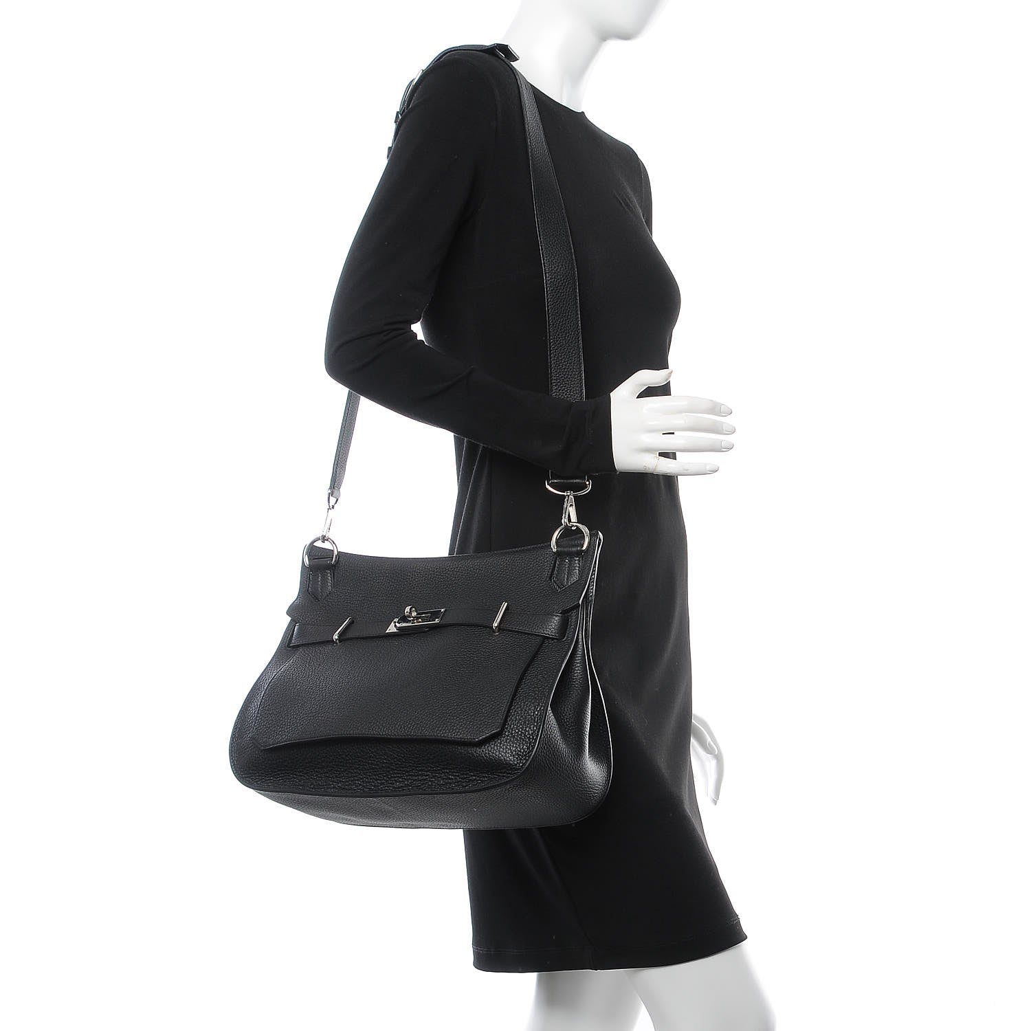 Hermes Taurillon Clemence Jypsiere 34 Black 2 of 7