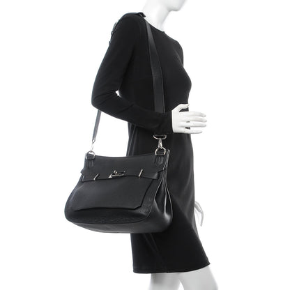 Hermes Taurillon Clemence Jypsiere 34 Black 2 of 7