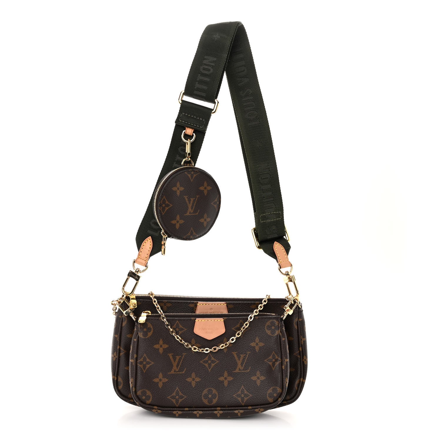 Louis Vuitton Monogram Multi Pochette Accessories Kaki 1 of 11