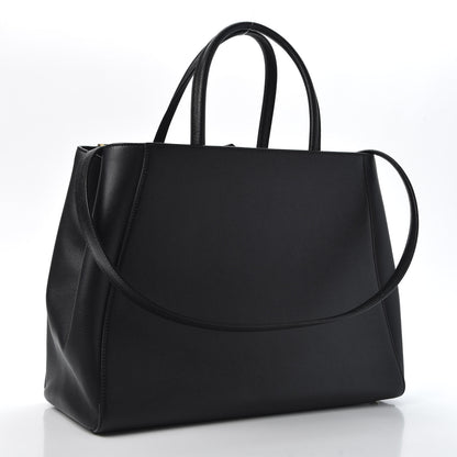 Fendi Vitello Elite Regular 2Jours Tote Black 2 of 8