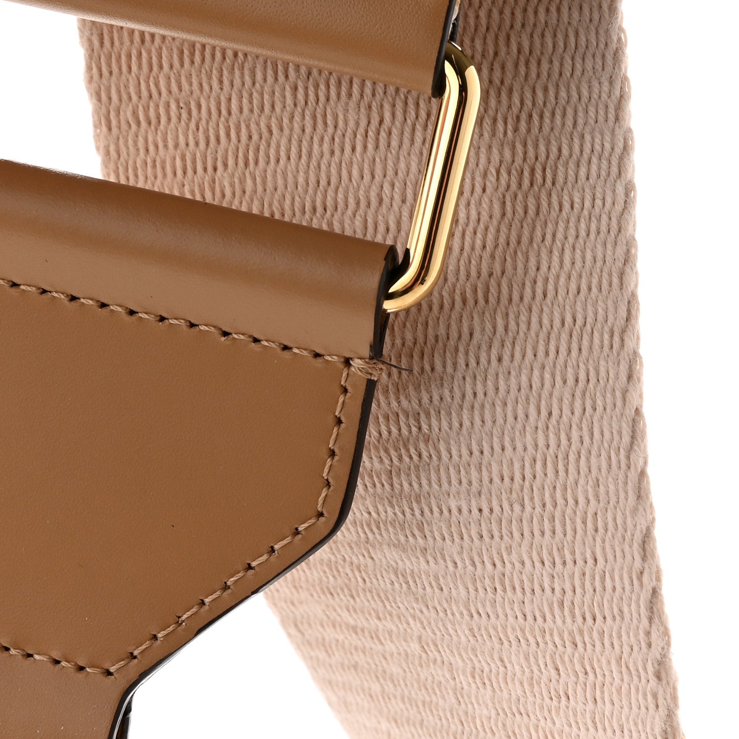 Fendi Ribbon Vitello King FF 1974 Adjustable Strap You Poudre Cuoio Miele Scuro 7 of 8