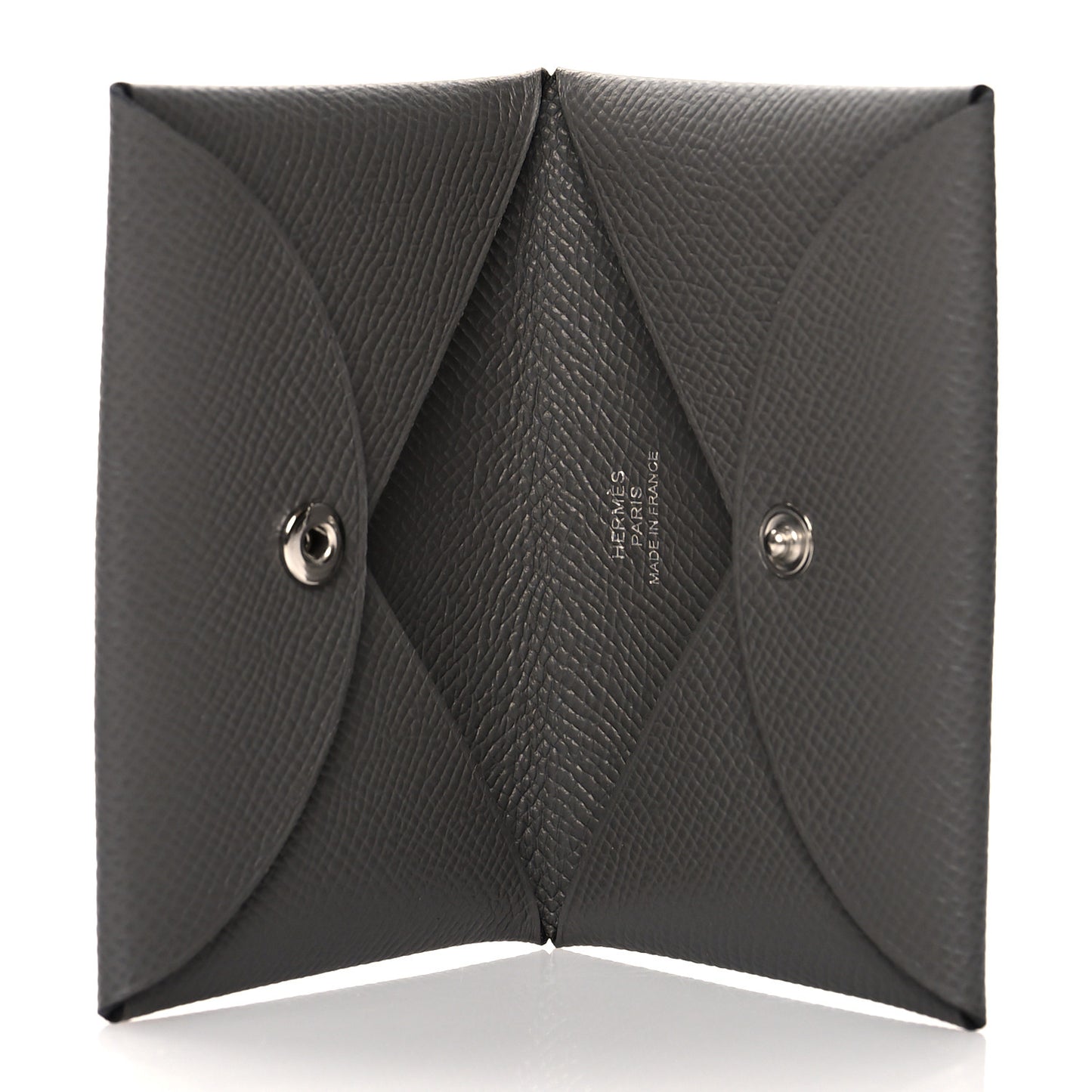 Epsom Calvi Card Case Gris Meyer