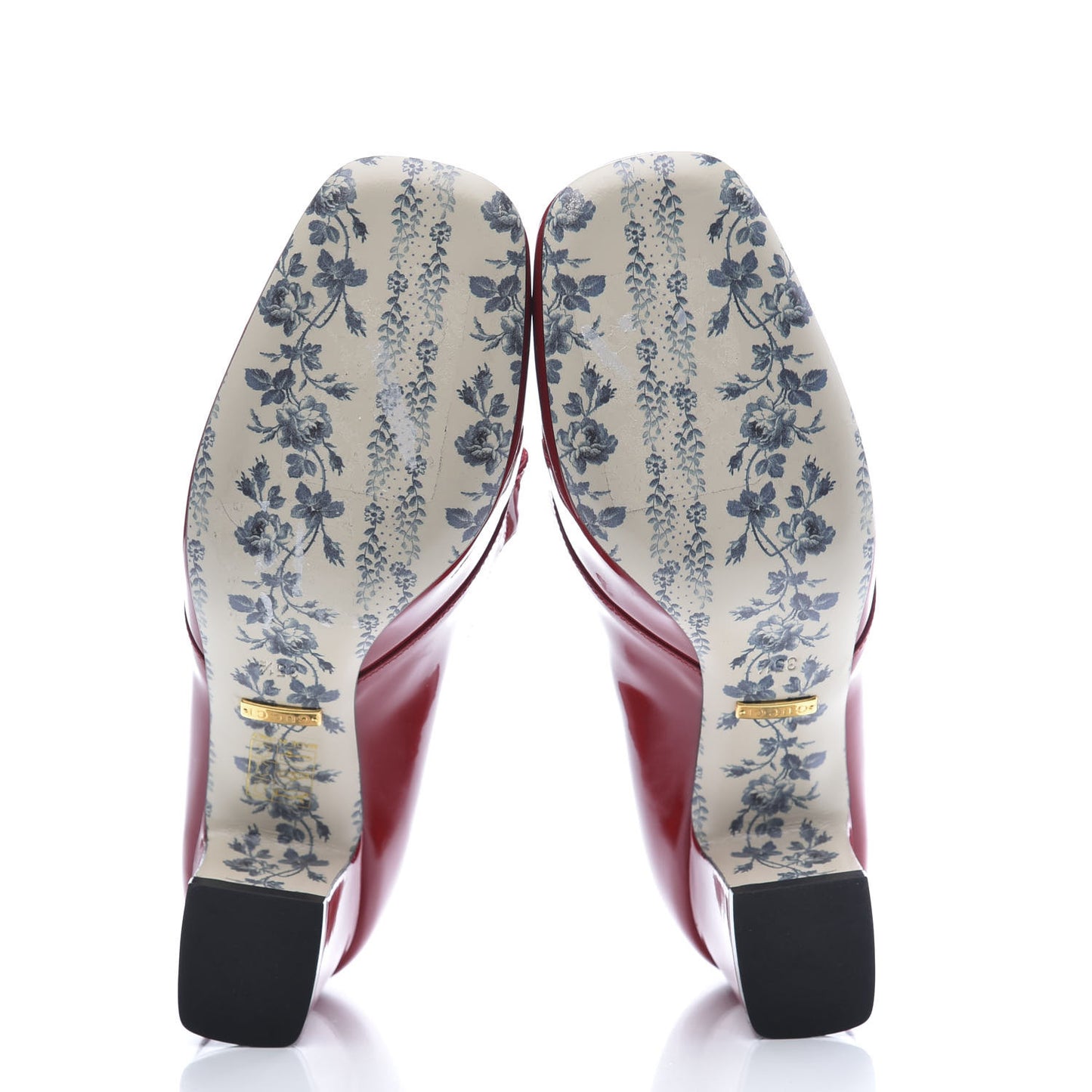 Vernice GG Victoire 55mm Loafer Pumps 35.5 Hibiscus Red