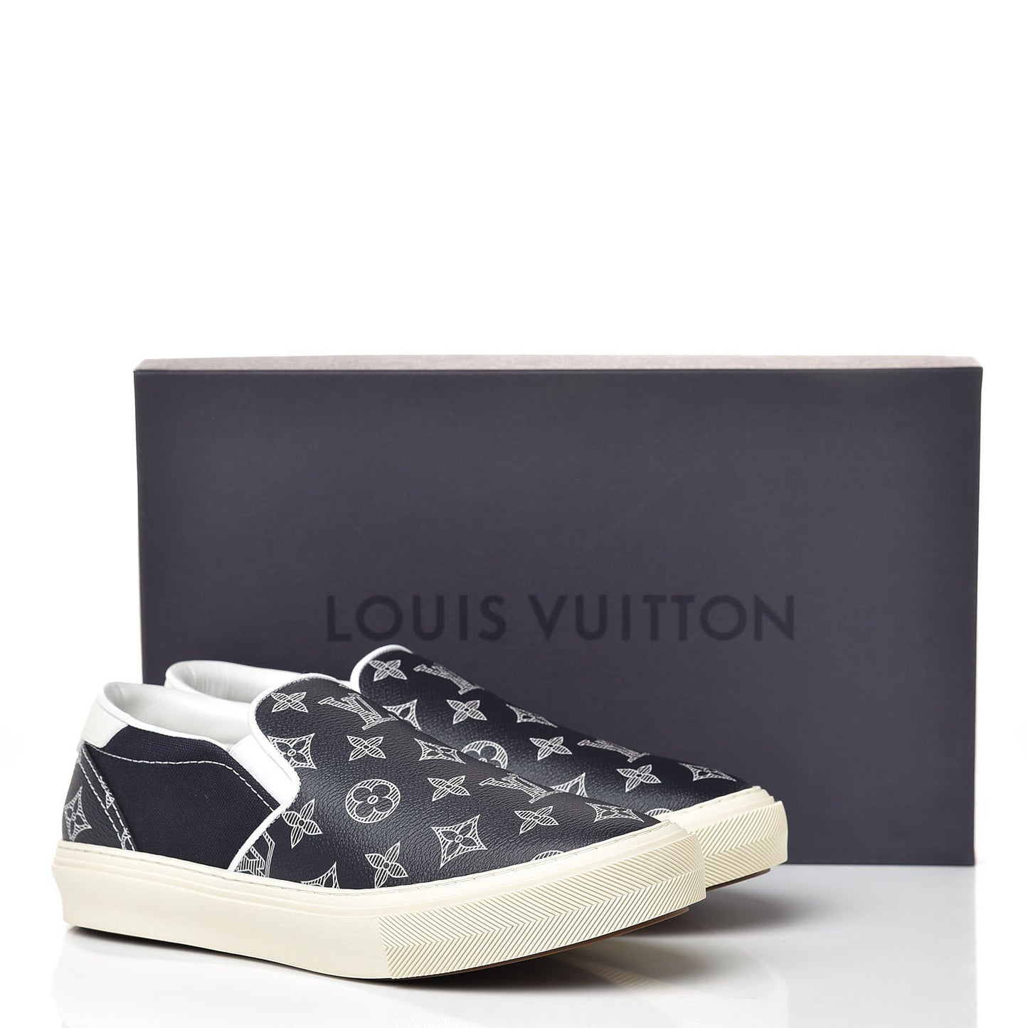 Savane Monogram Trocadero Slip On Sneakers 6 Encre
