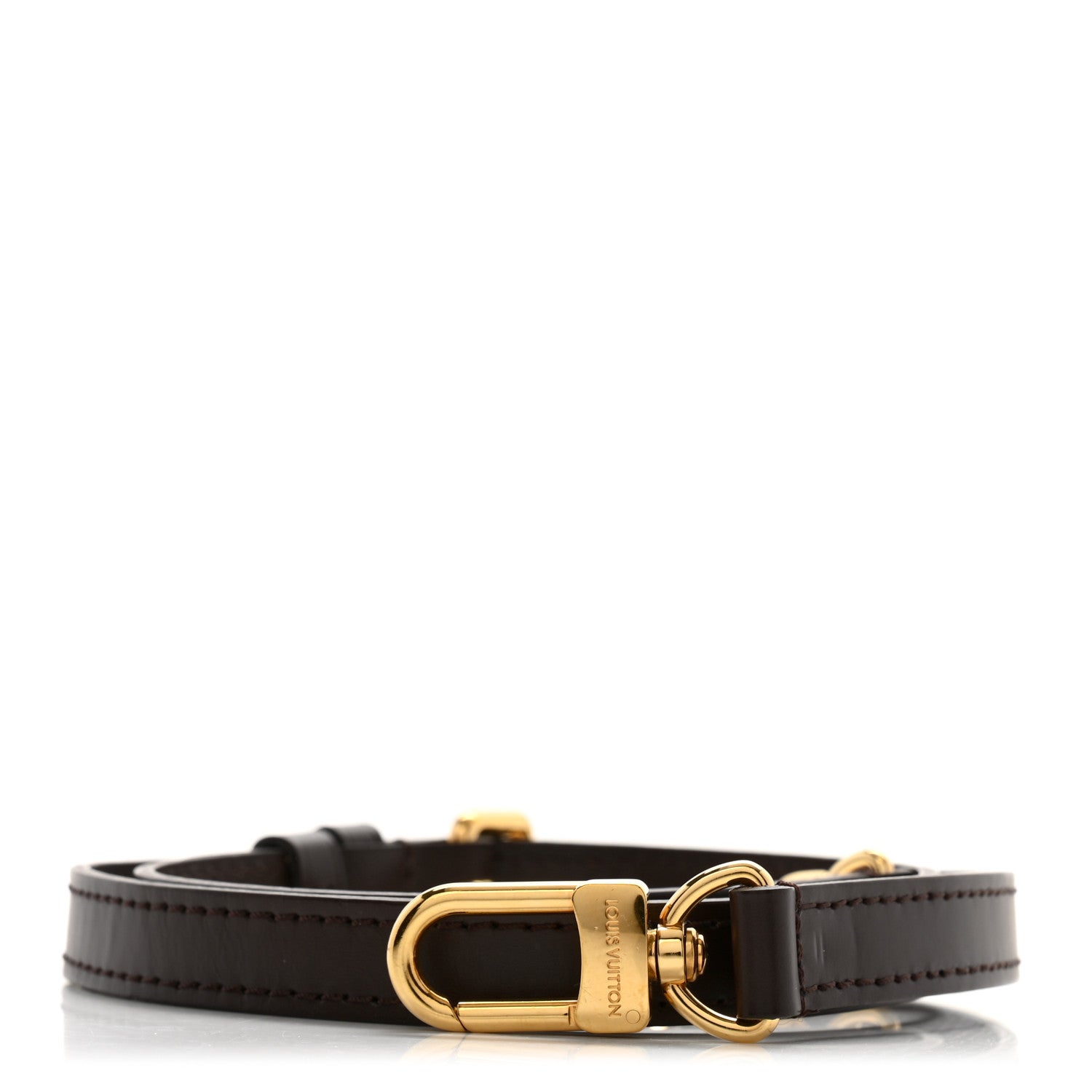 Louis Vuitton Calfskin 16mm Adjustable Shoulder Strap Brown 1 of 6