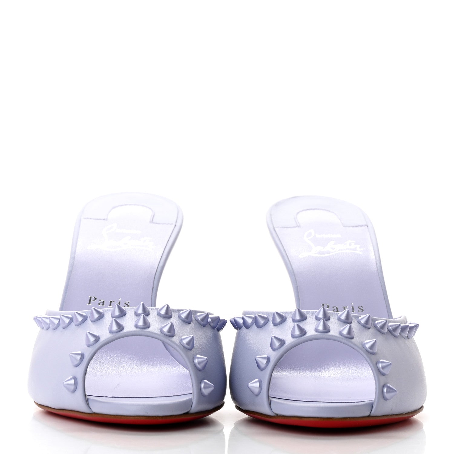 Christian Louboutin Nappa Spike Me Dolly 85 Sandals 39 Skylight 2 of 11