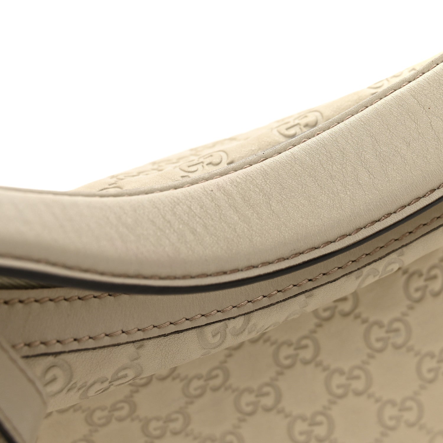 Gucci Guccissima Medium Lovely Heart Hobo Off White 11 of 14