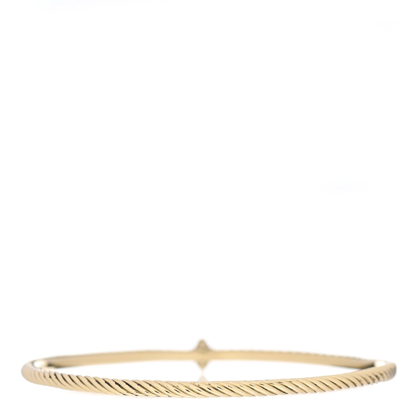 18K Yellow Gold Diamond Quatrefoil Bangle Bracelet