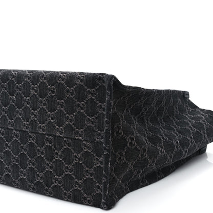 Gucci Denim Ophidia GG Monogram Large Tote Black Grey 11 of 13
