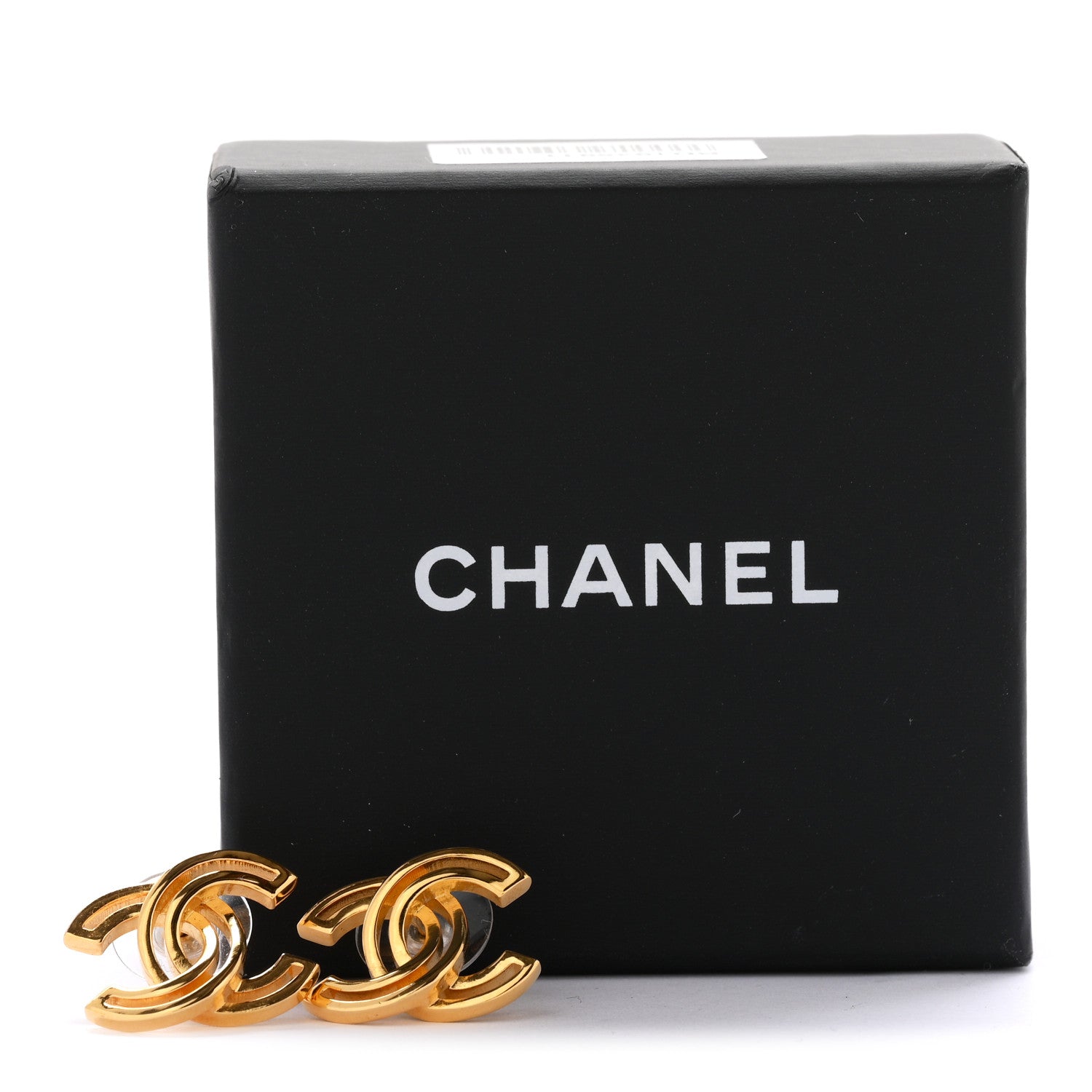 Chanel Metal Obazine CC Earrings Gold 5 of 5