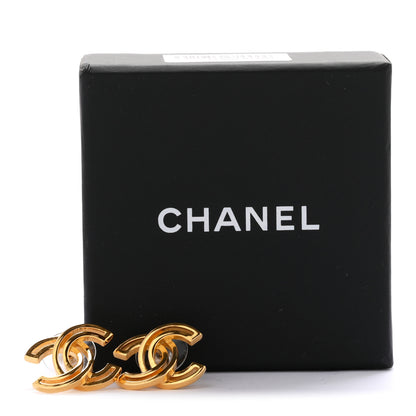 Chanel Metal Obazine CC Earrings Gold 5 of 5