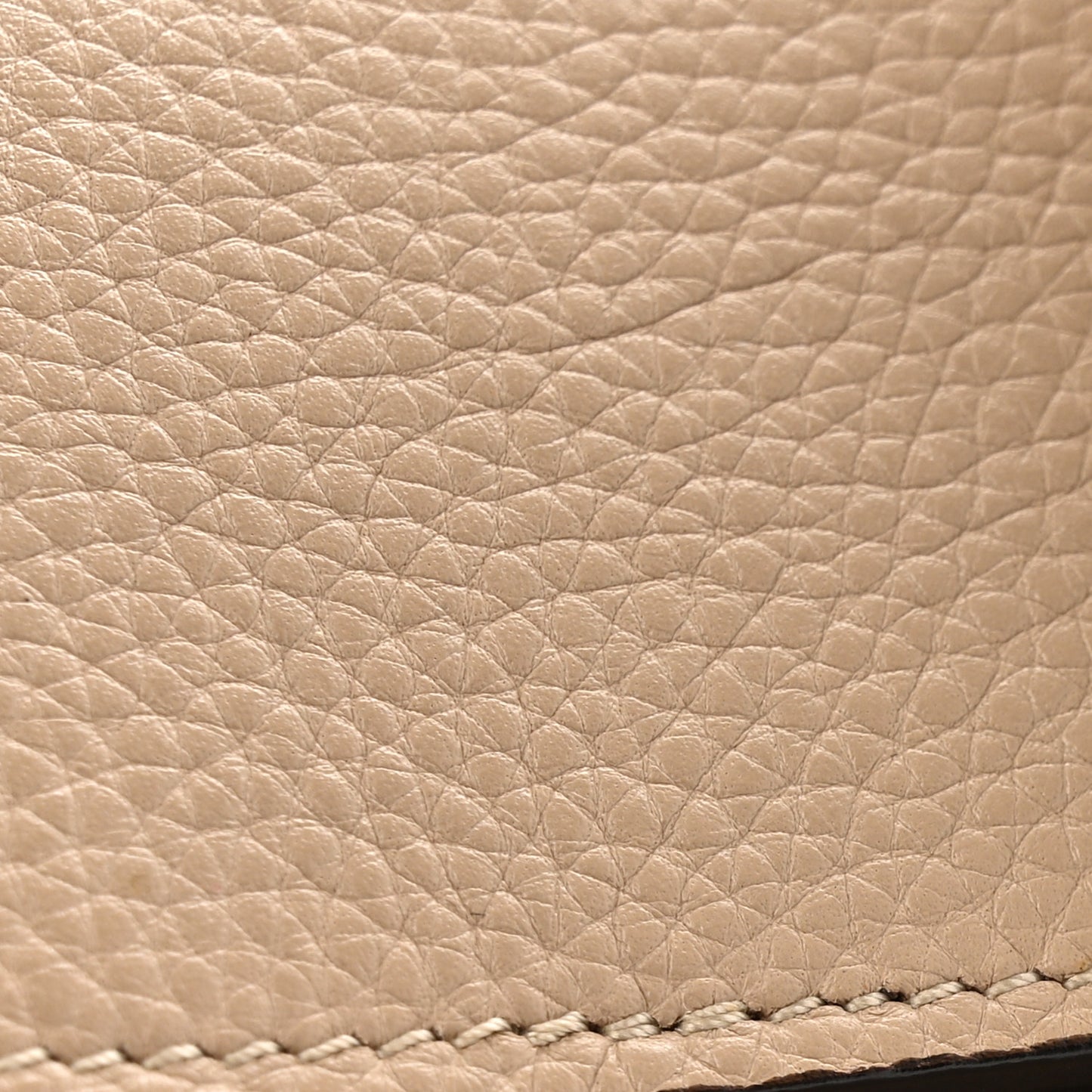 Drummed Calfskin Micro Luggage Dune