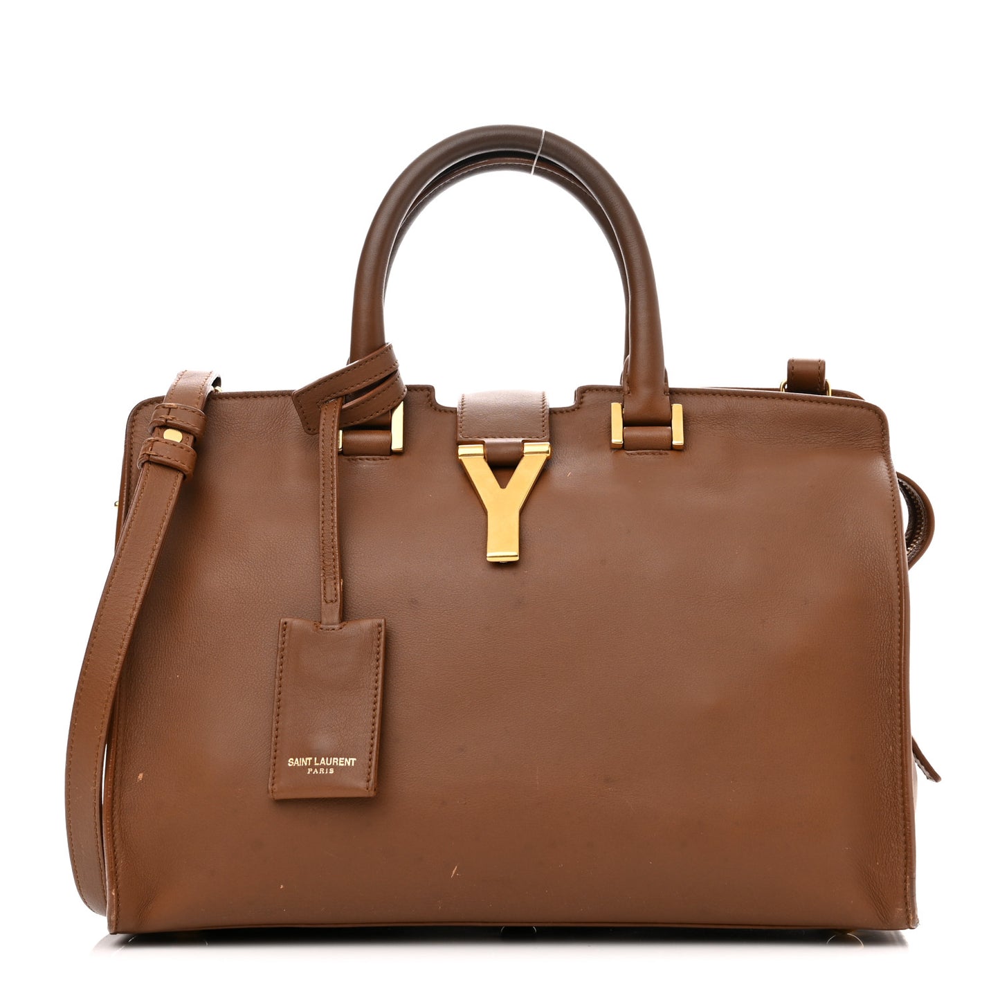 Calfskin Small Classic Y Cabas Cognac